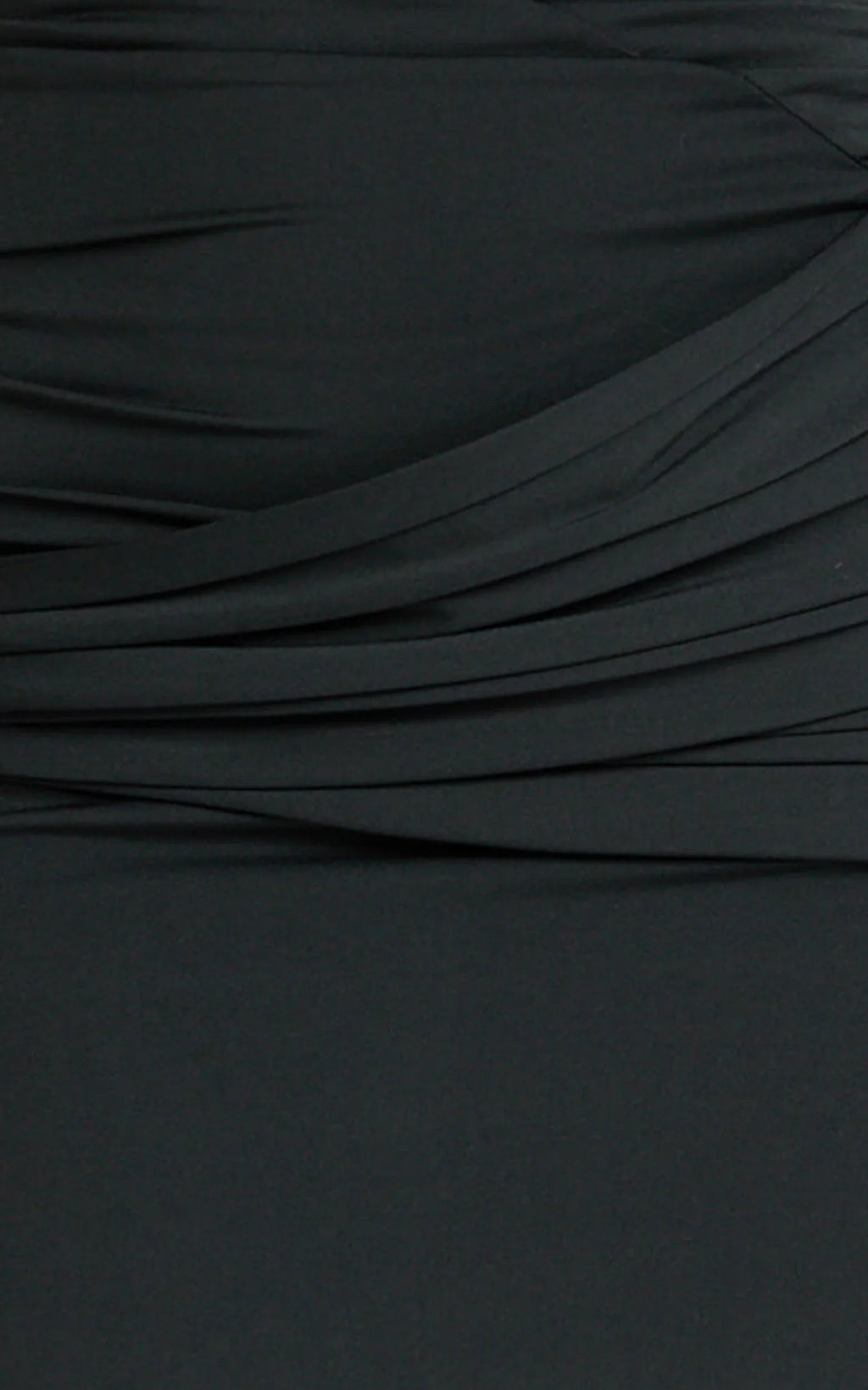 Ginny Maxi Dress - Asymmetric Neck Waist Tie Dress in Black
