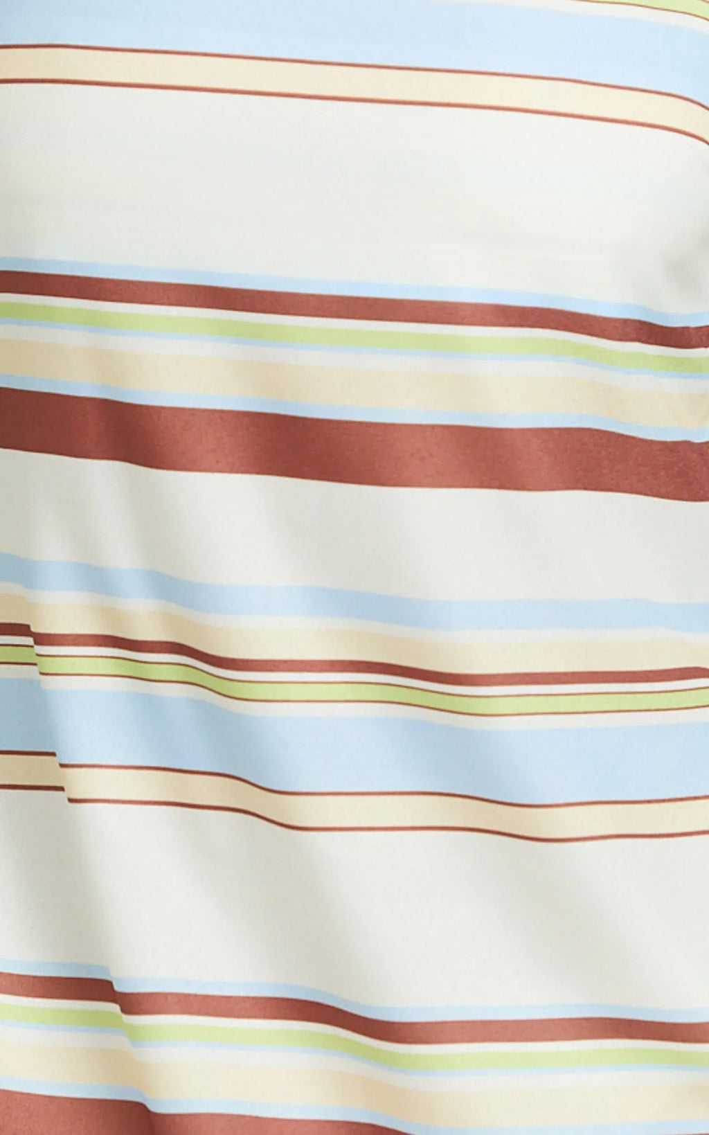Yurika Maxi Dress - Square Neck Stripe Print Slip Dress in Choco Retro Stripe