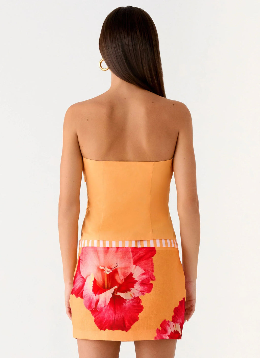 Saya Tie Top - Orange