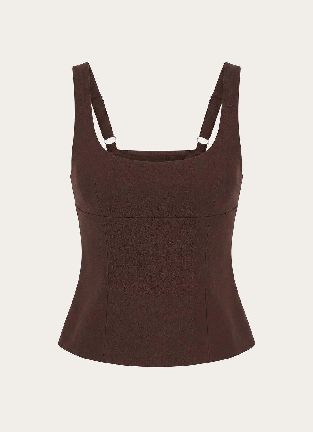 Autrey Suiting Top - Chocolate