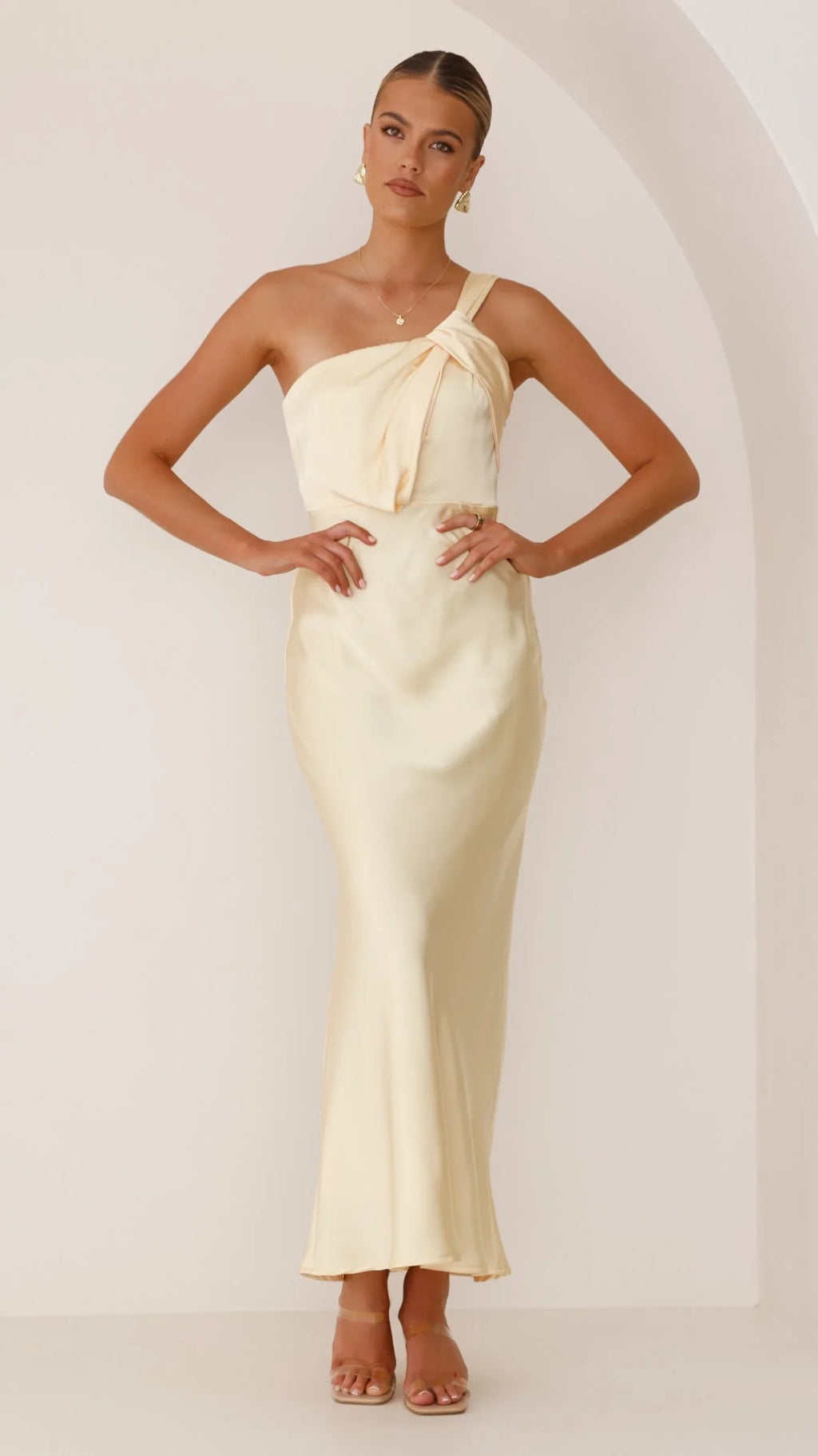 Greta Maxi Dress - Lemon