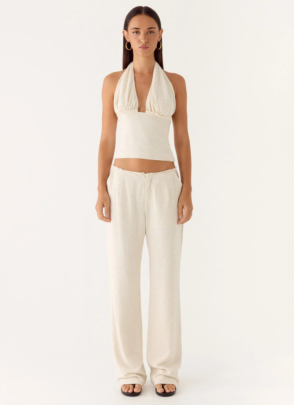 Josephina Halter Top - Oat