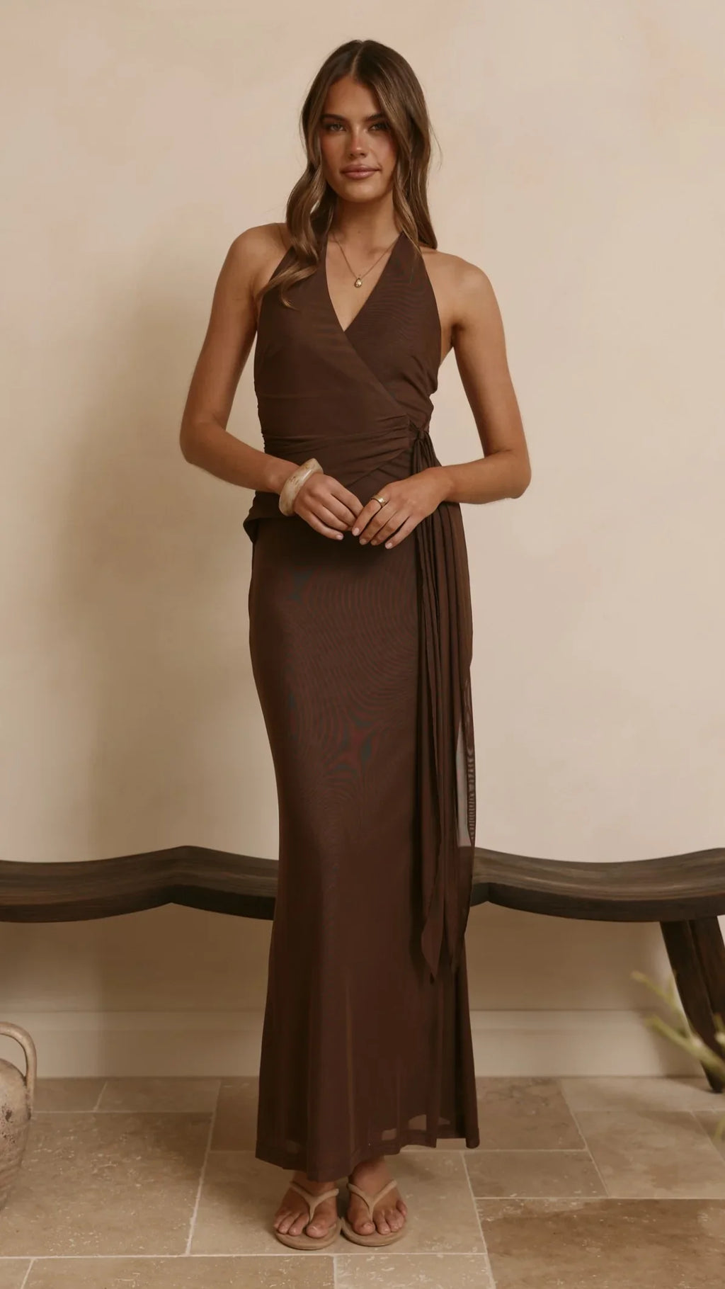 Joslin Maxi Dress - Chocolate