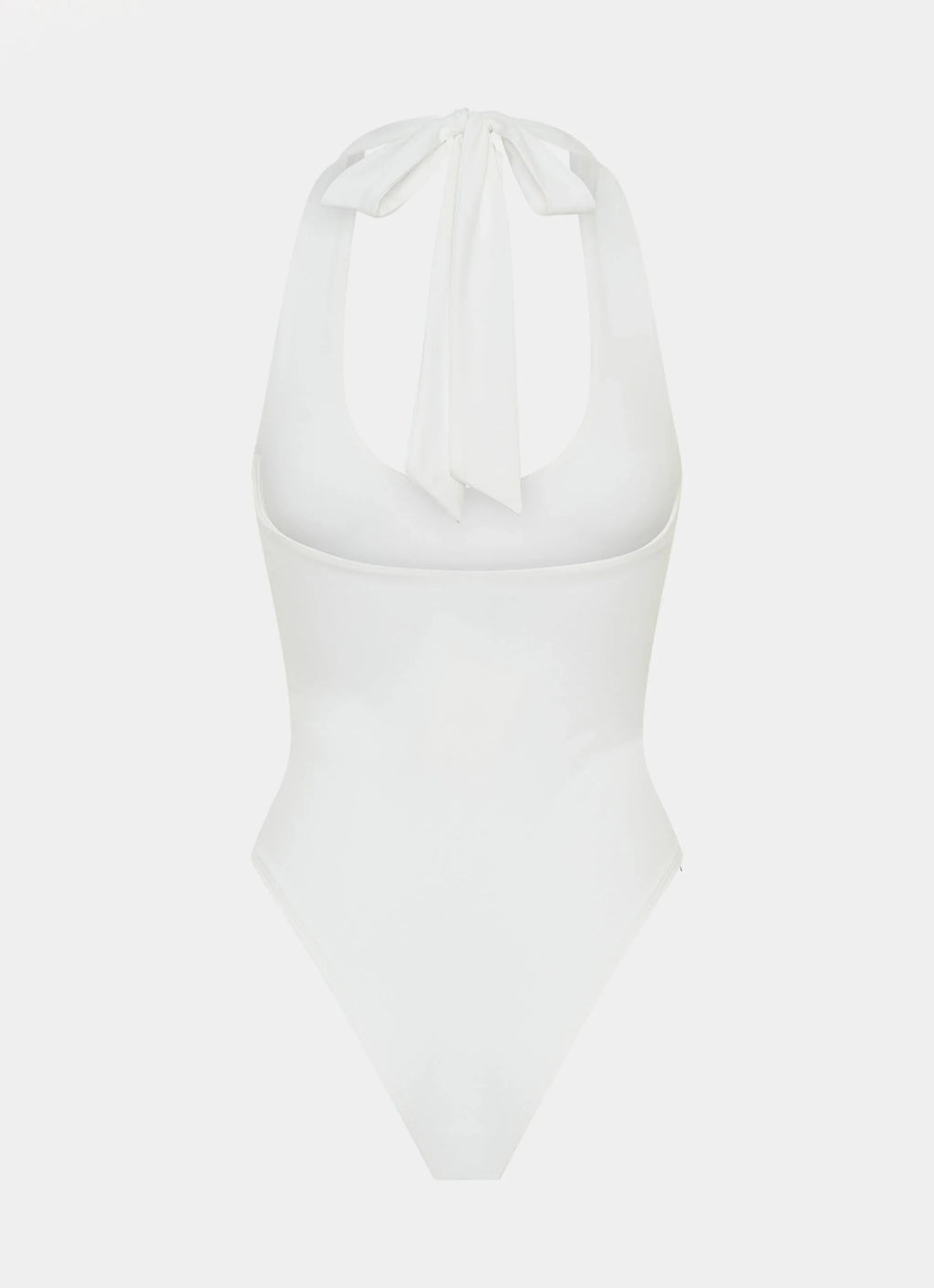Set The Scene Halter Bodysuit - White
