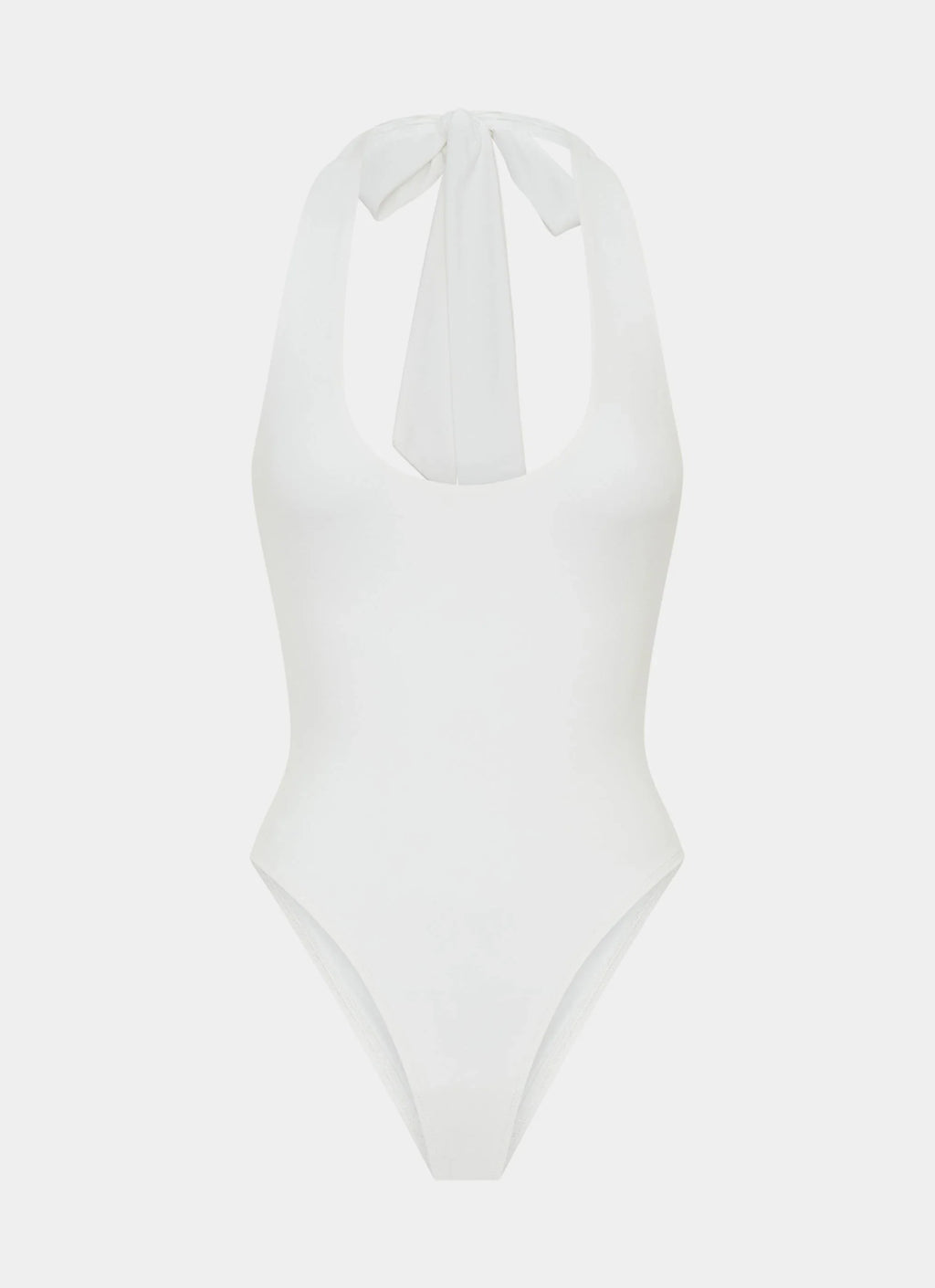 Set The Scene Halter Bodysuit - White