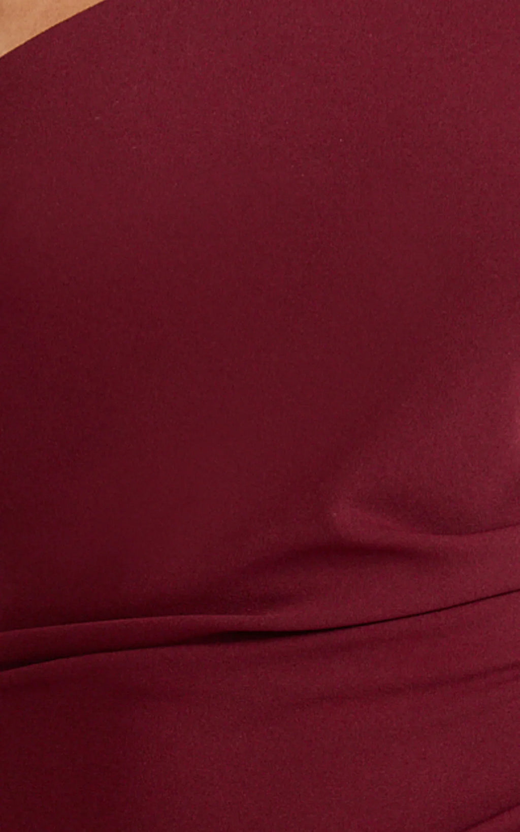 Criselda Maxi Dress - One Shoulder Maxi Dress in Wine