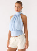 Willow Top - Pale Blue