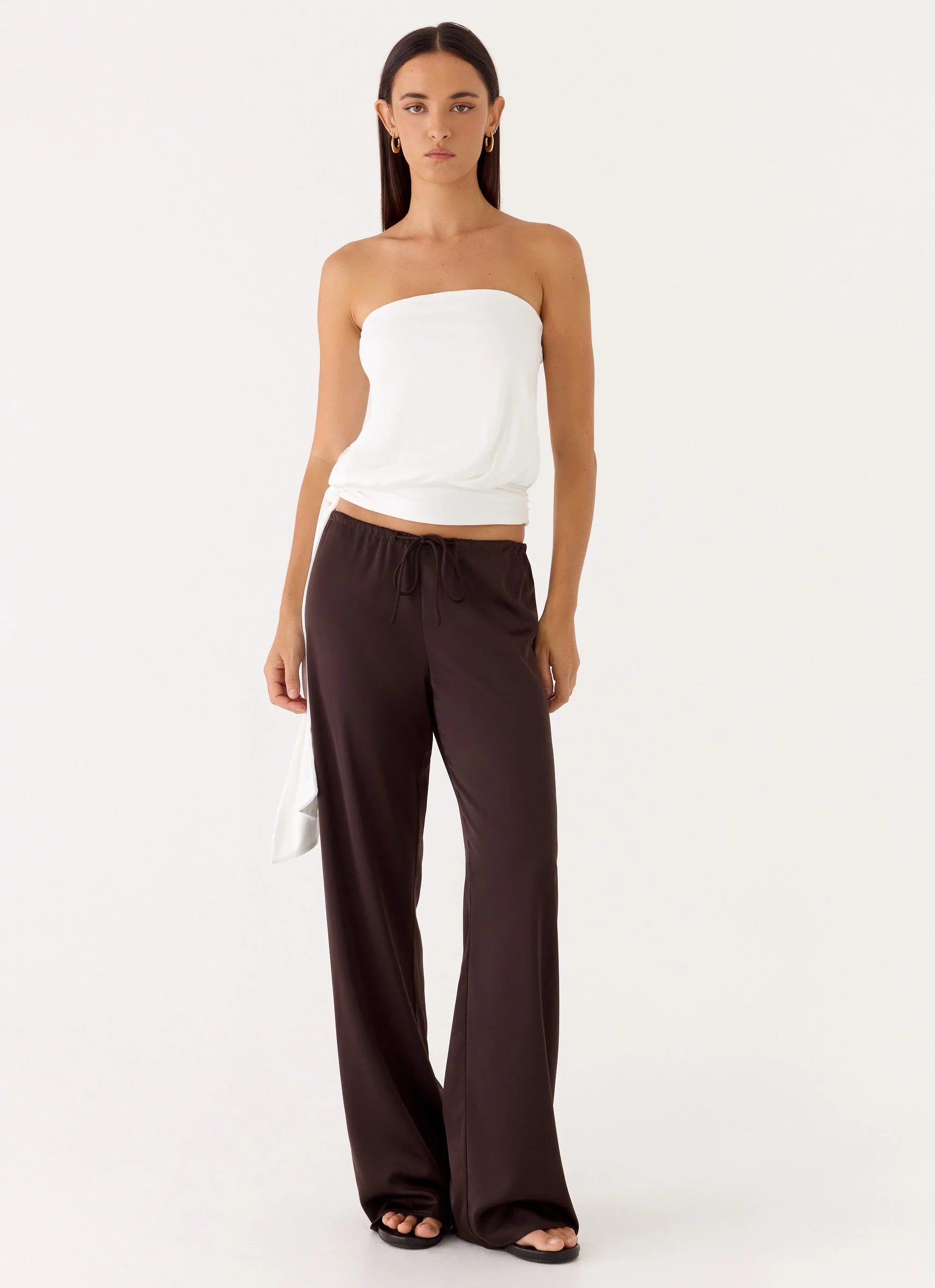 Livia Strapless Top - White