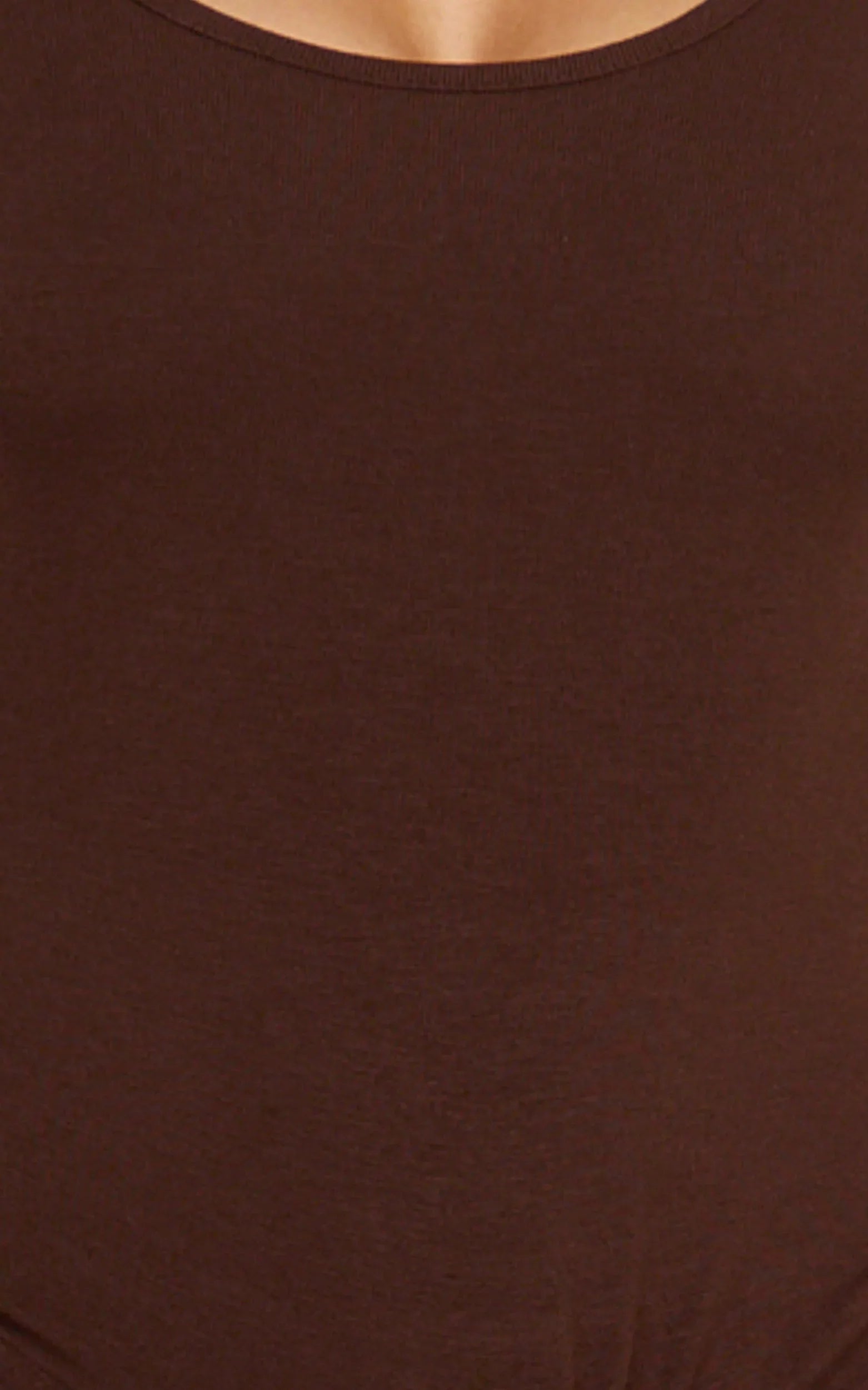 Rosalie Mini Dress - Tie Front Bodycon Wrap Dress in Chocolate