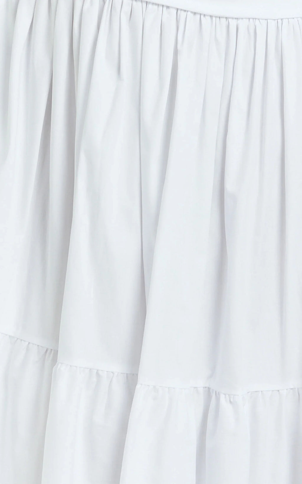 Dani Midi Dress - Asymmetrical Ruched Waisted in White