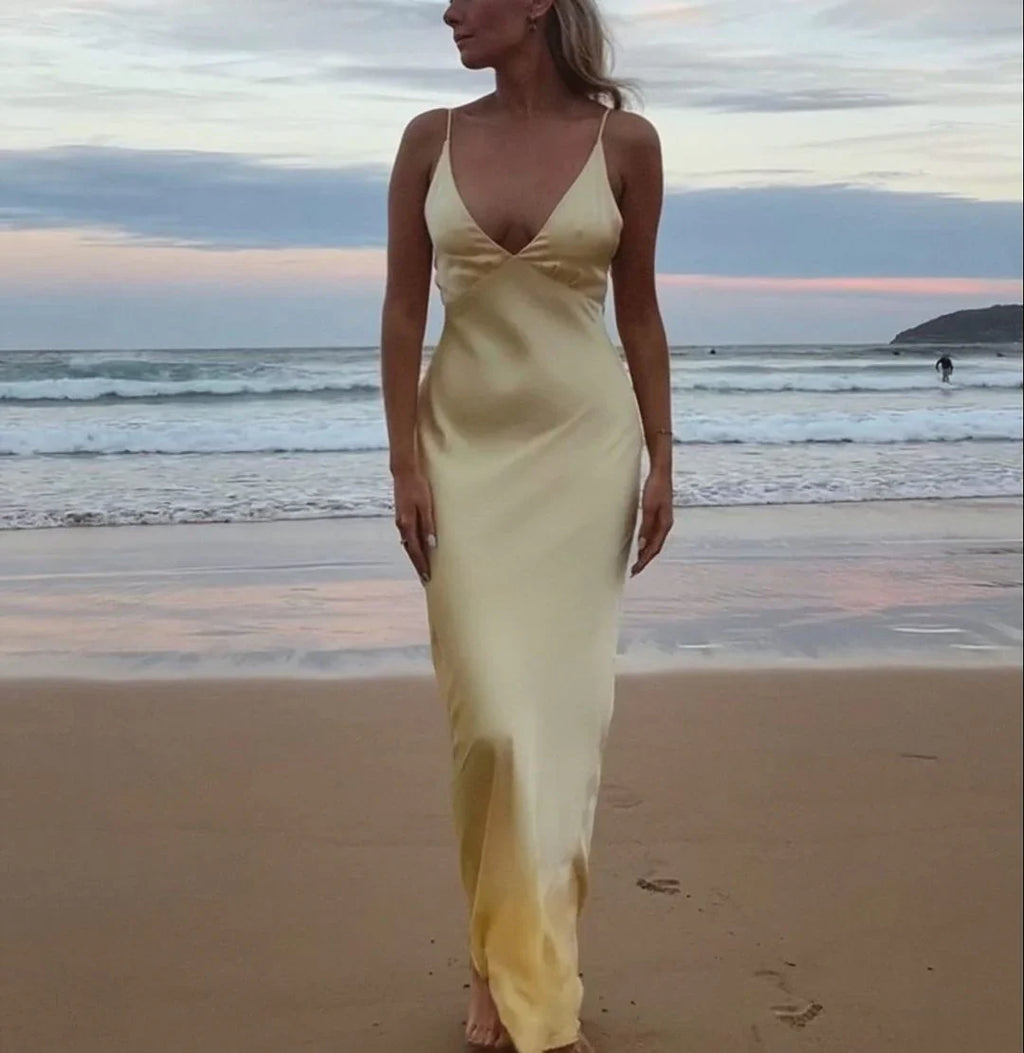 Ziah Maxi Dress - Lemon
