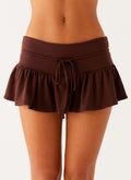 Landon Mini Skort - Chocolate
