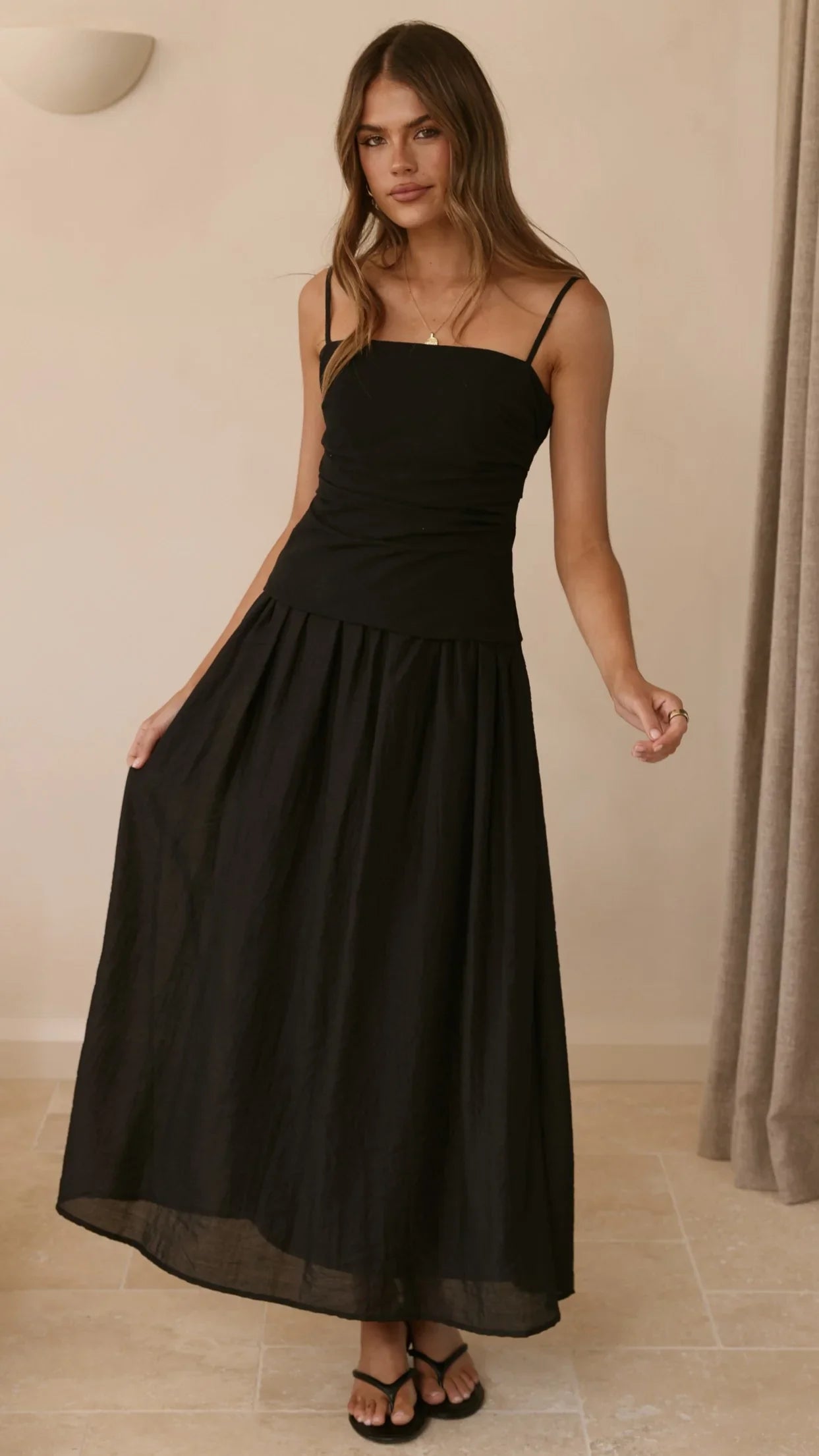 Valentina Maxi Dress - Black