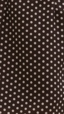 Adley Mini Dress - Brown Polka