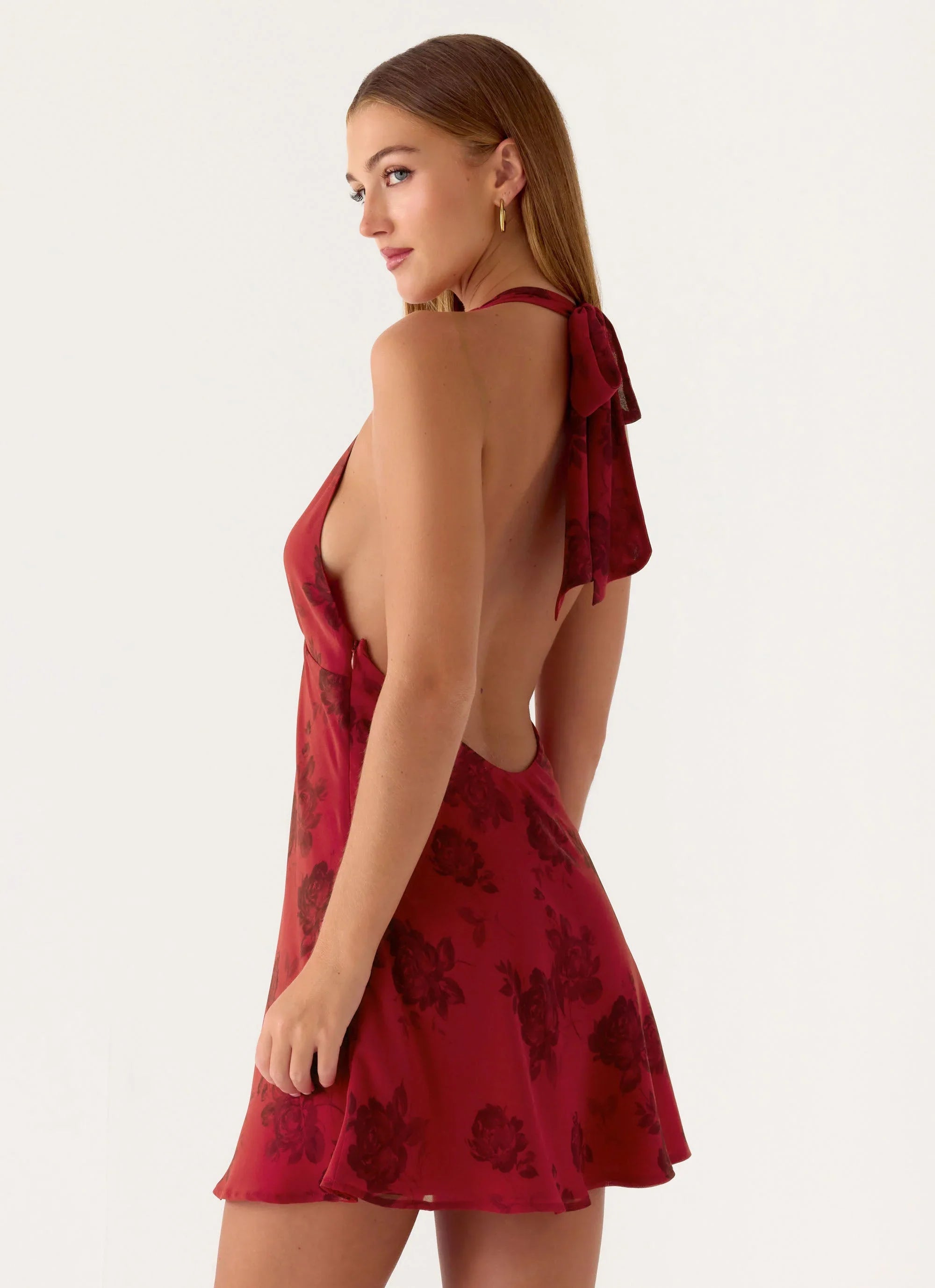 Magnolia Mini Dress - Cherry Rose
