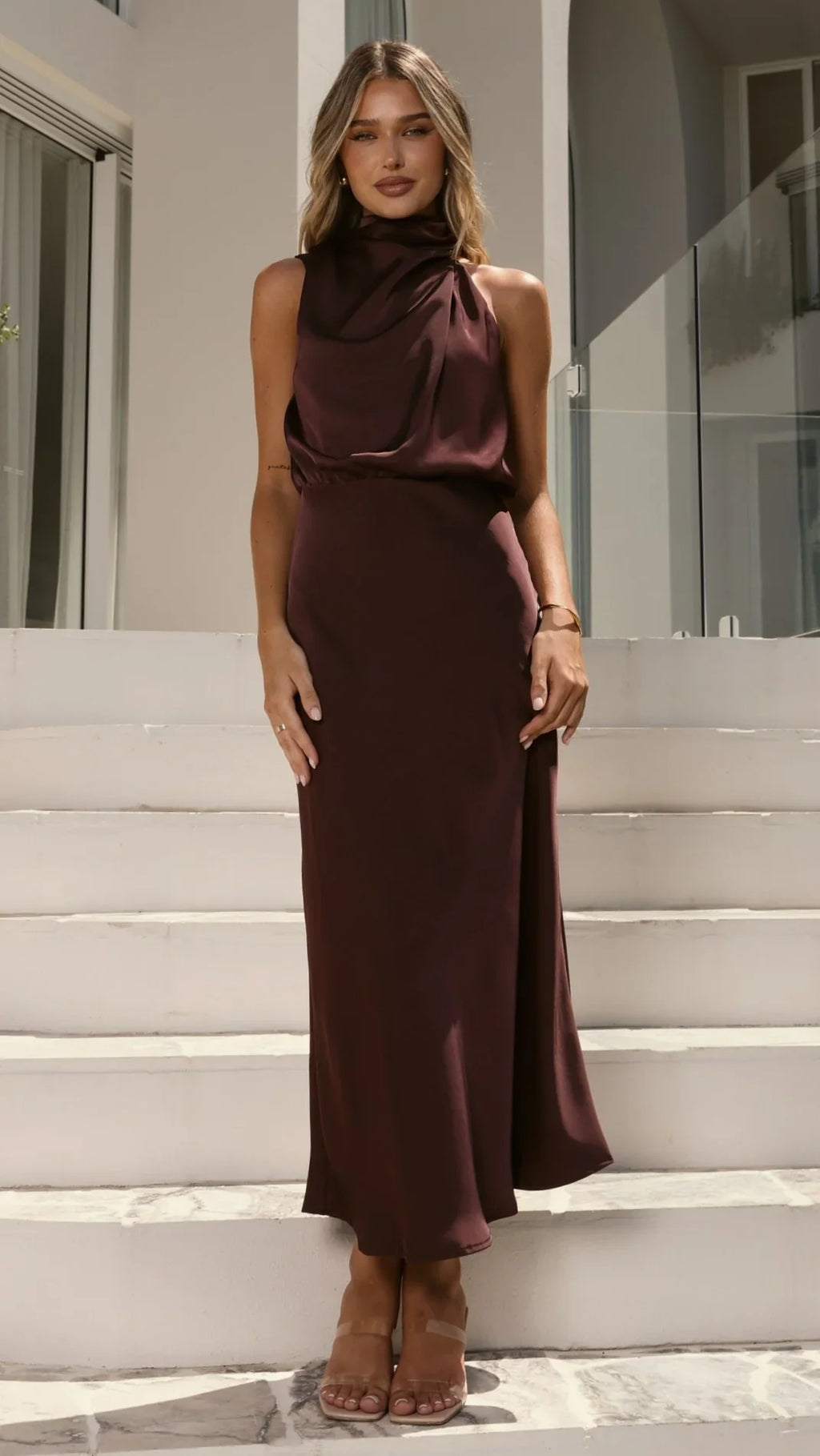 Esther Maxi Dress - Chocolate