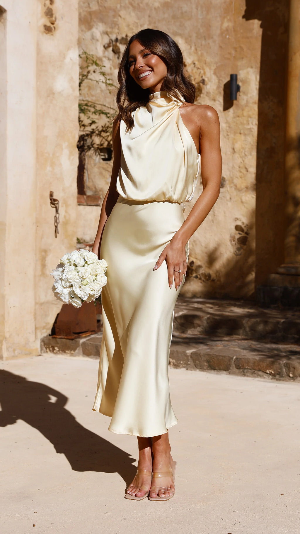 Esther Maxi Dress - Lemon