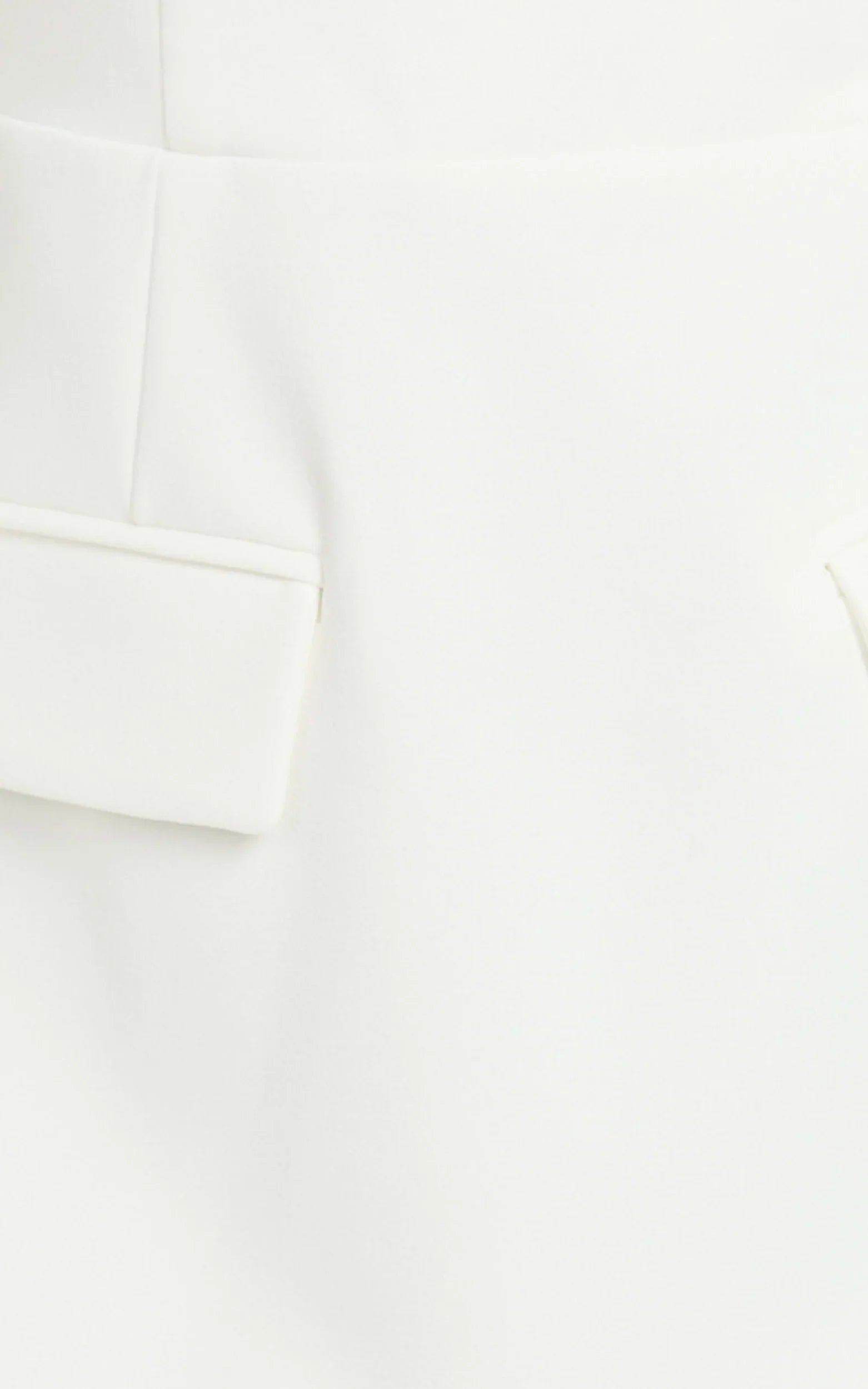 Carlson Mini Dress - High Neck Sleeve Cocoon Skirt Dress in White