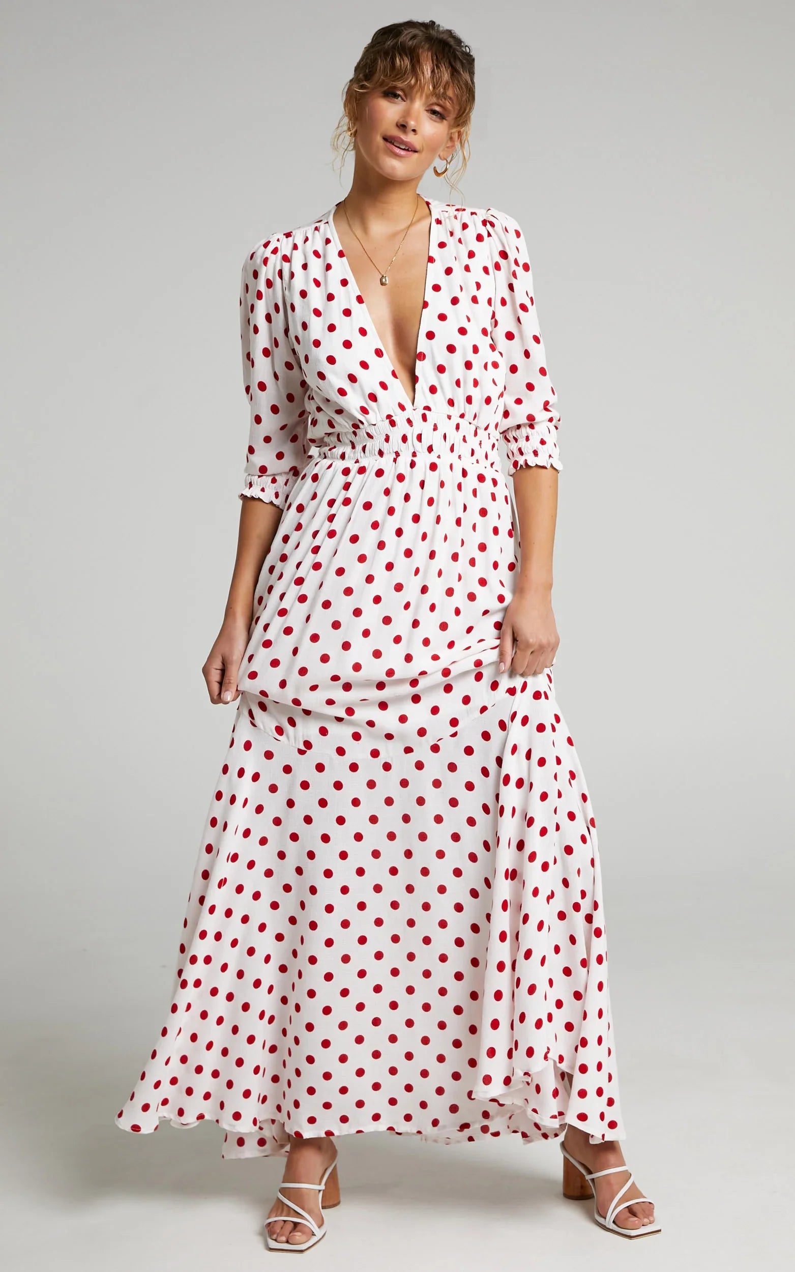 Rue Stiic - Faye Maxi Dress - In Elle Polka Dot