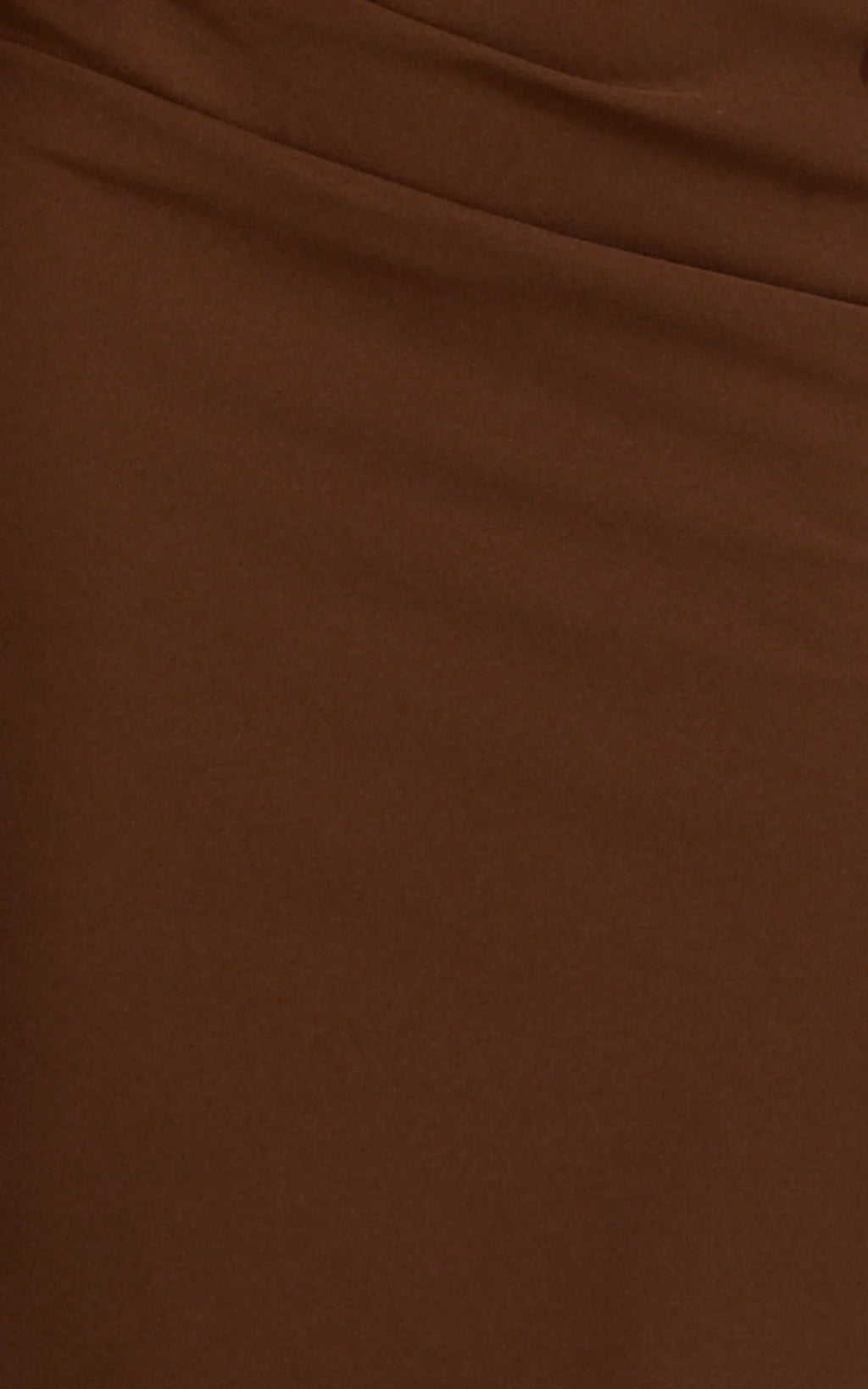 Fergie Maxi Dress - Strapless Side Ruched Cut Out Fitted Dress in chestnut brown